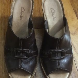 Clark’s slip on wedge